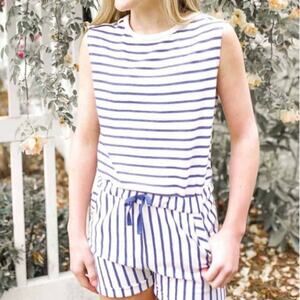 7 for All Mankind Striped Romper